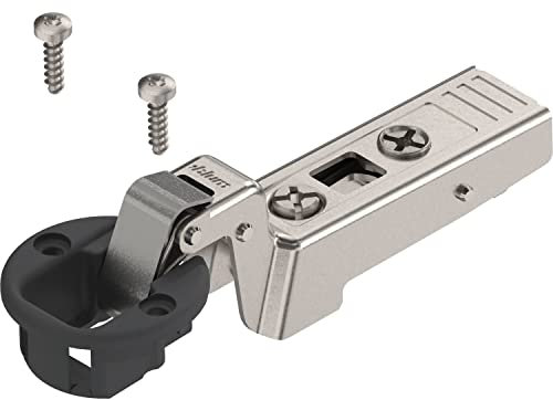 Blum - Charniere de meuble ouverture a 94 degres pour porte en verre-pour porte encastree sans recouvrement - Réf..75T4300 - Type de boitier.A VISSER -