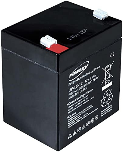 Powery Batería de Gel 12V 4,5Ah