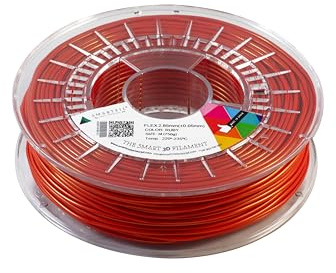 Smartfil, elastischer und flexibler Filament für 3D-Drucker, 1,75 mm, 750 g, Ruby