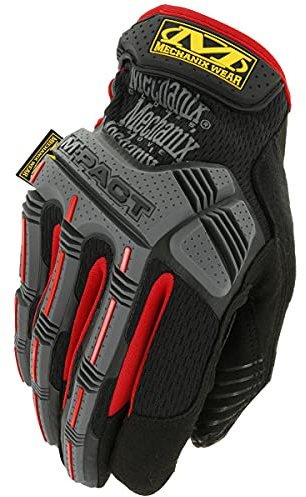 Mechanix Wear Uomo M-Pact Guanti Nero/Rosso taglia L