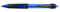 Kugelschreiber uni-ball® Powertank mit Druckmechanik, 0,4 mm, Schreibfarbe: (6, blau)