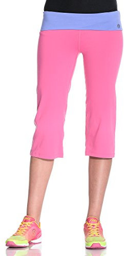 Zumba Fitness - Pantaloni da Donna Capri, Rosa (Rosa), l