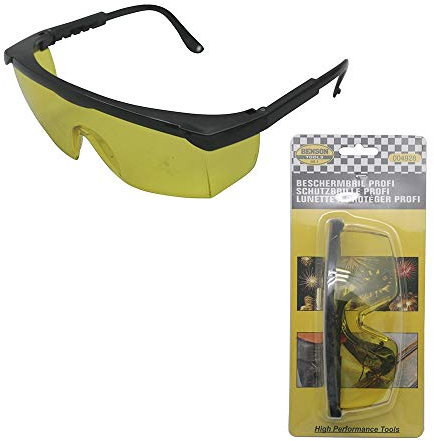 Profi Sicherheits Schutzbrille Arbeitsbrille Vollsichtbrille Augenschutz mit gelben Gläsern