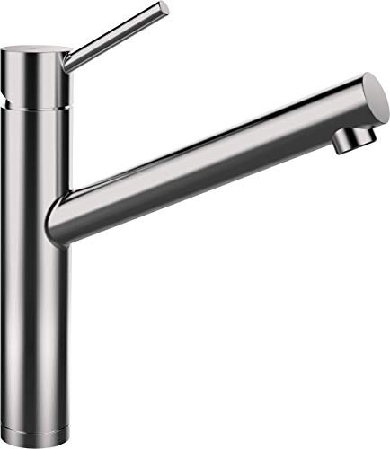 Schock Altos in Edelstahl massiv Hochdruck-Armatur Küchenarmatur Einhandmischer Wasserhahn, hochdruck-festauslauf, normal