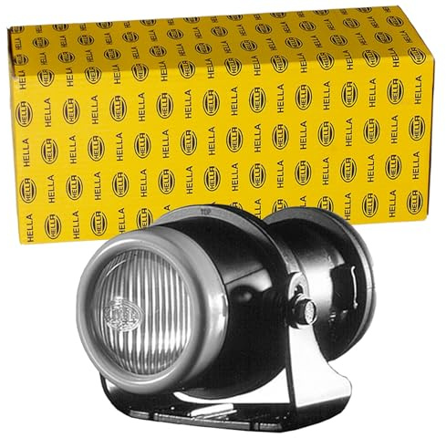 HELLA 1NL 008 090-001 DE/Halogen-Nebelscheinwerfer - Micro DE - 12V - rund - Einbau - gemusterte Streuscheibe - rechts/links