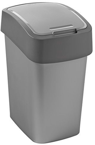 Abfallbehälter Flip Bin 25 Liter silber/anthrazit
