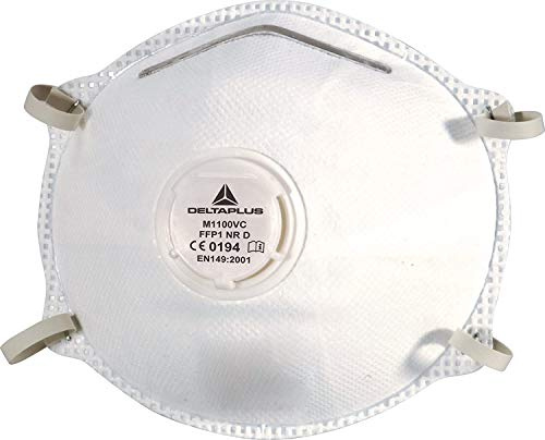 Demi-masques jetables moulés FFP1 Delta Plus M11VC (boîte de 1)