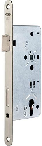 BKS Haustür-Einsteckschloss 0024 PZW 20/55/92/10mm DIN R Silber ktg.