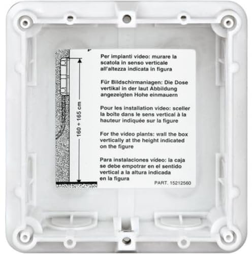 BTICINO, Unterputzdose für SFERA Türstationen, 1-modulig, horizontal und vertikal einreihbar, 350010