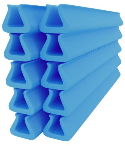 10x Foam Hand Rail, Door Frame & Spindle Protection - 2 mt 45mm x 60mm | Heavy Duty Lightweight Foam Flexible Protection | TRIOPLUS