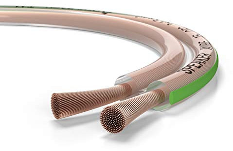 Oehlbach Speaker Wire SP-15 - Cavo per altoparlanti stereo HI-FI, cavo per altoparlanti con OFC (rame senza ossigeno) 2x1,5 mm² mini cavo per altoparlanti a bobina - 30m trasparente