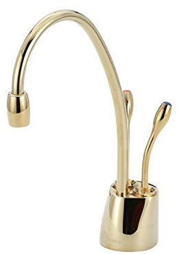 InSinkErator Contemporary Instant Hot and Cold Water Dispenser - Faucet Only, French Gold, F-HC1100FG