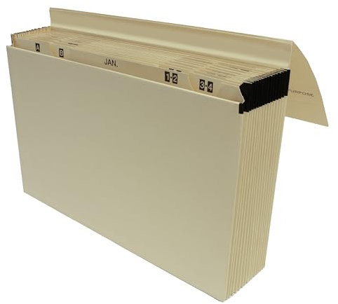 Cathedral Products Multi-Purpose 16 Pocket Manila Expanding File