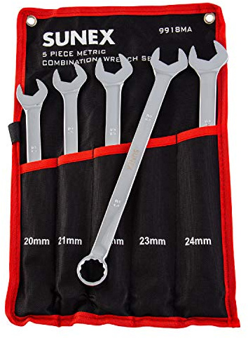 Sunex 9918 M V-Nut Metrisches Ringmaulschlüssel-Satz, 5-teilig