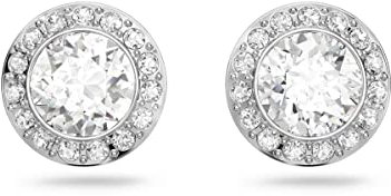 Swarovski Orecchini Angelic, bianco, Placcatura rodio