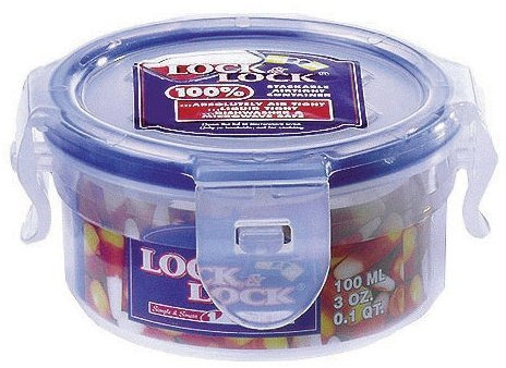 6 x Lock & Lock Round 100ml Food Container