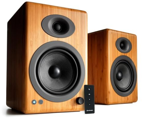 Audioengine 150w A5 Analog Home Music System Bookshelf Speakers for Turntables, Stereo Systems and More