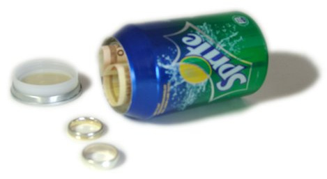 SPRITE Dosensafe Dosentresor Geheimdose Geschenkdose Geheimversteck Gadget Dose Geo Cachning Versteck