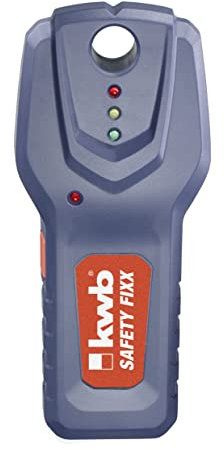 kwb Professional Leitungssucher Safety-Fixx (Ortungsgerät für Stromleitungen, Metalle, Holzbalken)