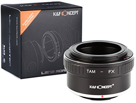 K&F CONCEPT - Adaptador de Enfoque Manual, Compatible con Objetivos Lentes Tamron y Cuerpos de Cámara Fujifilm Fuji X-Series X FX Mount, Anillo Adaptador Manual Lens