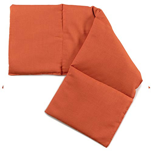 4-Kammer Rapssamenkissen 20x60cm groß - orange - Wärmekissen & Kältekissen - Körnerkissen