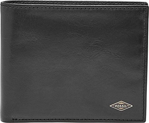 Fossil Portefeuille pour Homme, Noir, Taille Unique