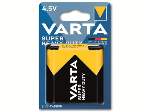 Varta 42341 Superlife Zinc Carbon Battery, 4.5 V, Yellow