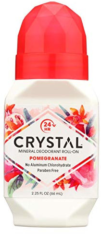 Crystal Essence Mineral Deodorant Roll-On, Pomegranate 2.25 oz