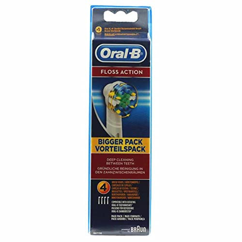 Oral-B Floss Action Lot de 4 têtes de brosse à dents de rechange Blanc