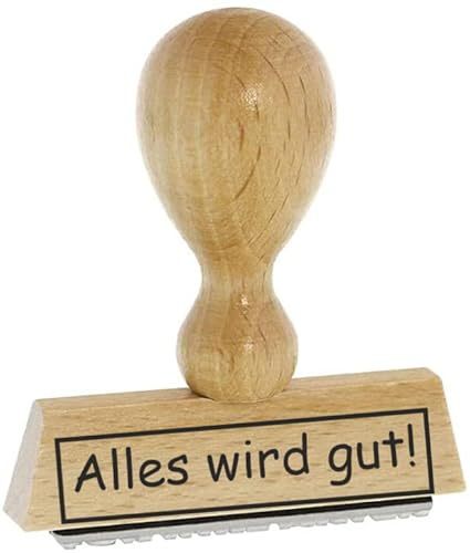 Sprüche-Stempel/Holzstempel alles wird gut vom Kaufhaus2010