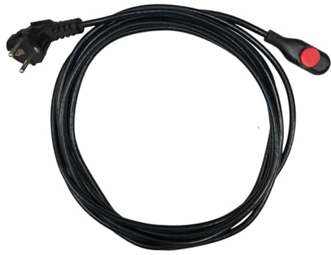 3S SuperSamaStore Heizkabel Frostschutz 4 m 15 W/m mit integriertem No-Frost-Thermostat, Schuko-Stecker, für Wasserleitungen und Abflussrohre