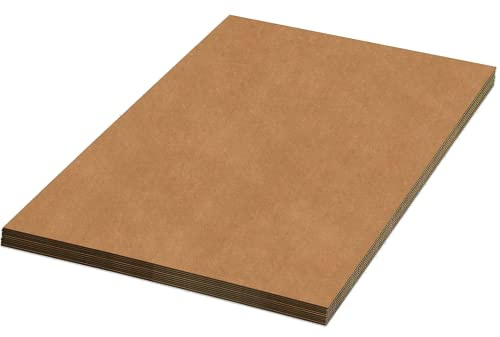 AVIDITI Corrugated Cardboard Sheets 24 x 72 (5 Pack) Large Card Board for Layer Separation Packaging Mailing Shipping Packing, and Protecting Products from Forklift Damage - 5 Pack