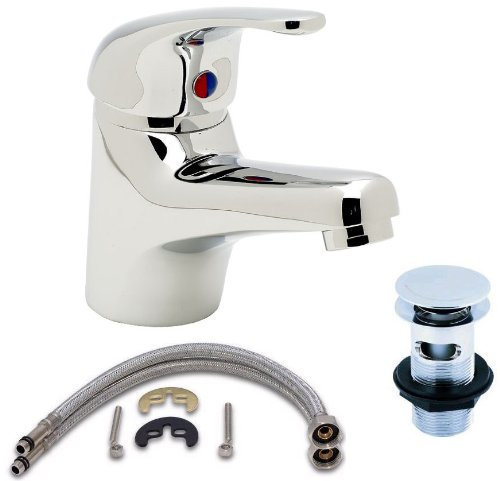 Trophy Basin Bathroom Mixer Low Pressure Tap Inc Click Clack Waste