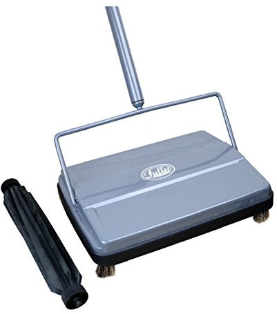 Fuller Brush Teppichkehrer mit zusätzlichem Gummiräufer