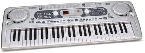 Bontempi | HarmonyKeys - Tastiera Digitale a 54 Tasti con Connessione USB e adattatore di rete per un'Armonia Perfetta, 700x230x60 mm