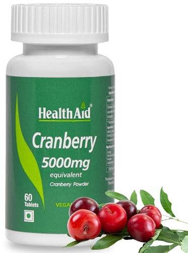 HealthAid Cranberry 5000mg - 60 Vegan Tablets