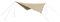 ROBENS Tarp 4 x 4 m Sonnensegel, Beige, 4 x 4 Meter