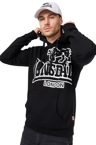 Lonsdale London TADLEY Huvtröja, Svart/Ecru, M
