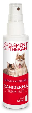 Clément Thékan - Caniderma - Spray Répulsif au Léchage - Évite Le léchage des Plaies ou Peaux Lésées - Chiens et Chats - Spray 125 ML
