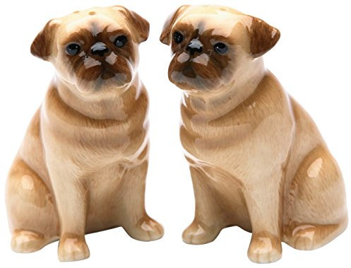 StealStreet ss-cg-20882 3.38 Pintado menaje Pug Perro par salero y pimentero Set