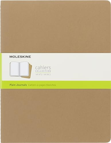 Moleskine Quaderno Cahier Journal, Pagine Bianche, Marrone Carta da Pacchi