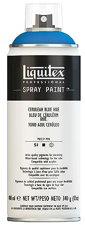 Liquitex Professional Spray Paint 400 ml, Cerulean Blue Hue
