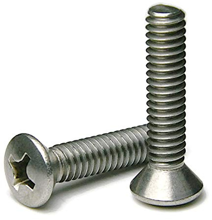 Phillips Oval Head Machine Screw 18-8 Stainless Steel - 1/4-20 x 3/4 Qty-100