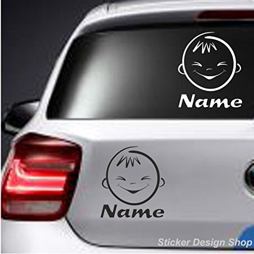 Baby Kinder Motive mit Wunschname Wunschtext Wunsch Name Auto Aufkleber Sticker Tuning LKW Motorrad M3