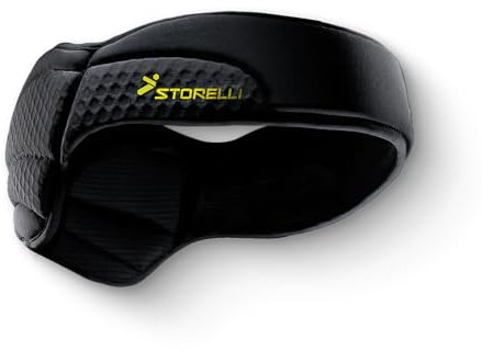 Storelli ExoShield Kopfschutz, Militärischer Kopfschutz, Schaumstoffgepolstertes Kopfband, Offizielle Kopfbedeckung des US Club Soccer, Schwarz, Size 2