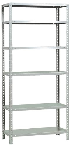 SimonRack Schwerlastregal, Lagerregal, 200x90x30 Metallregal, Kellerregal, Biegestelle 75 kg, 6 Fachböden, Weiss - Advantage | 6 Höhen, Metallablage, Biegepunkt 75 kg, Korrosionsschutzlackierung, Montage mit Schrauben, Weiss