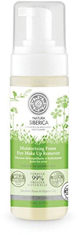 Natura Siberica Mousse Detergente Struccante Occhi Idratante, Adatto a Pelli Sensibili - 170 ml