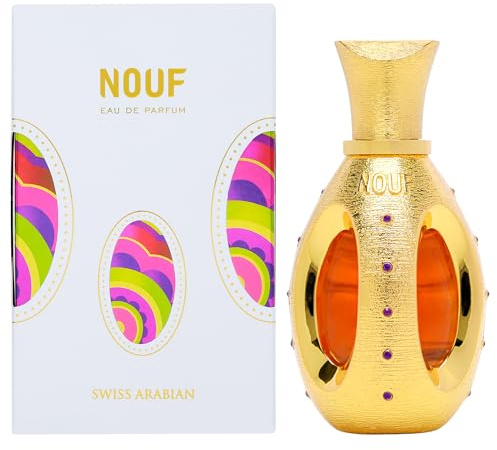 Swiss Arabian Nouf - Luxury Products From Dubai - Long Lasting, Addictive Personal EDP Spray Fragrance - Seductive Signature Aroma - 1.7 Oz