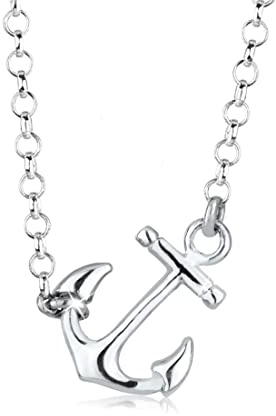 Elli Halskette Damen Anker Anhänger Maritim in 925 Sterling Silber