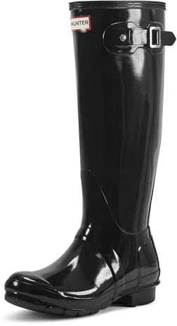Hunters - Original Tall Gloss, Stivale, unisex, Negro, 39 EU